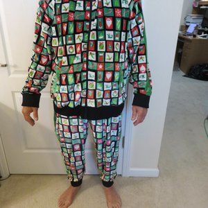 Christmas Tracksuit 2 pc. Set Velour Jacket & Pant Jogger